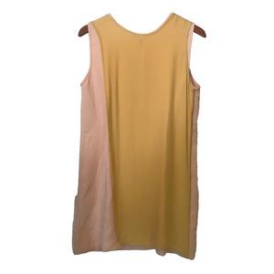 Beautiful Kora Rae Silk Blush and Gold Shift Sleeveless Size 4